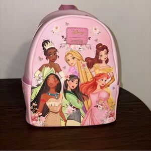 Loungefly Disney Princess Group Pink Mini Backpack